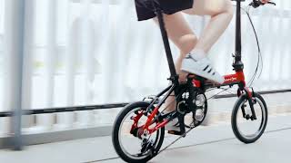 DAHON K3 adventure  14 inch folding bike [upl. by Aracaj537]