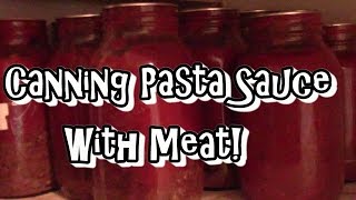 Home Canned Pasta Sauce With Meat [upl. by Hgieliak]