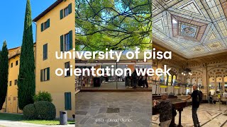 study abroad diaries 🕰️ university of pisa orientation week [upl. by Kendre]