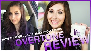 How to Keep Purple Hair from Fading  Overtone Purple Review  Overtone Conditioner [upl. by Barth764]