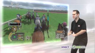 CHAMPION JOCKEY G1 JOCKEY amp GALLOP RACER  TUTORIAL WITH XBOX KINECT [upl. by Aurora129]