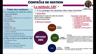 La méthode ABC Contrôle de gestion  Partie 1 [upl. by Barncard]