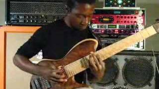 Tosin Abasi playing custom 8 string guitar [upl. by Cathi838]