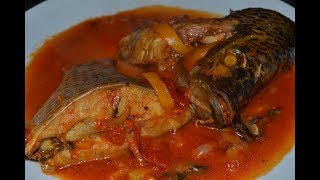 Tomato sauce with fresh fish [upl. by Retsevlys]