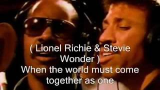 We are the world  USA Africa  singers name lyric [upl. by Agnimod]