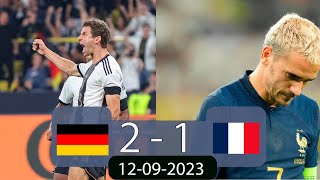 Germany vs France 21  Friendly International 2023  12092023  Highlights amp All Goals [upl. by Htir]