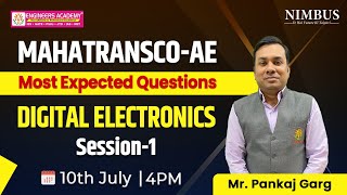 Digital Electronics Most Expected Questions Mahatransco AE Exam 2024  Free Online Classes  Lect1 [upl. by Nhguav432]