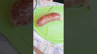 Peeling and how to cut Italian Cotechino Salame after boiling 3 hours Italian types of sausages [upl. by Fulton]