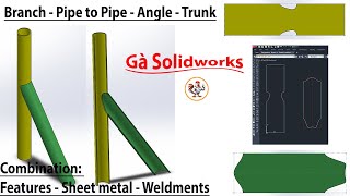 1005 Branch  Pipe to Pipe  Angle  Trunk [upl. by Octavla]