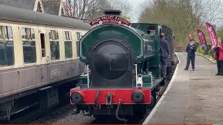 Trains at Avon Valley Railway  50th Anniversary 6424 [upl. by Myer]