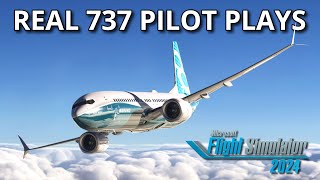 Real 737 Pilot plays Microsoft Flight Simulator 2024 LIVE  First look and Impression [upl. by Geilich]