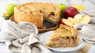 Sweet and Tart Deep Dish Apple Pie Recipe [upl. by Tarrance]