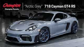 Champion Porsche  718 Cayman GT4 RS in Arctic Grey [upl. by Jerald]