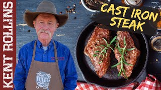 How to Sear a Steak in Cast Iron  Chuck Eye Steak Recipe [upl. by Burdett]