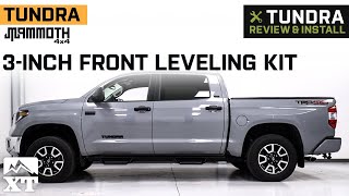 20072021 Tundra Mammoth 3Inch Front Leveling Kit Review amp Install [upl. by Volotta]