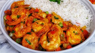 Sauté de Crevettes  Sautéed Shrimp  Simple et delicieuse [upl. by Otrebmal]