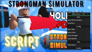 STRONGMAN SIMULATOR ROBLOX SCRIPT  BEST NEW OP WINTER AUTOFARM AUTOTAKE AUTOREBIRTH AND ALOT MORE [upl. by Ettevy687]