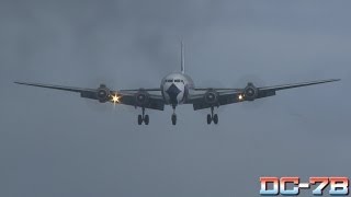 Eastern DC7 at St Maarten with Crosswind [upl. by Brianna]