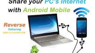 How to reverse USB tether your Android  Share PC internet with phone [upl. by Carilyn182]