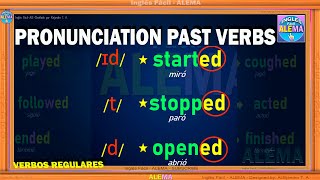 Pronunciacion De Verbos Regulares En Pasado En Ingles   Pronunciation Of Regular Verbs In Past [upl. by Rumilly]