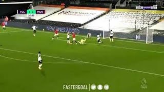 Edinson Cavani goal Vs Fulham  Manchester United Vs Fulham 11 [upl. by Ennaylil]