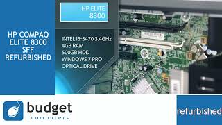 HP Elite 8300 PC HP COMPAQ ELITE 8300 SFF REFURBISHED [upl. by Tannie955]