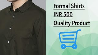 Formal Shirt INR 500 Good Quality Return and Replace and Refund Option Available [upl. by Llezo]