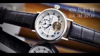 Thomas Earnshaw How to Set the Dual Time Display [upl. by Onek249]