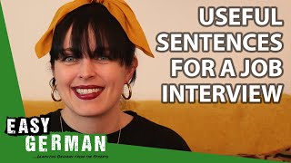 12 Questions You Can Hear in a Job Interview in Germany  Super Easy German 163 [upl. by Leonora]