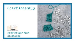 Scarf Assembly  a Snow Matter What tutorial [upl. by Adnertal990]