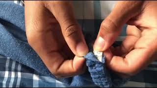 How to remove the cuff from sweatpantsjoggers [upl. by Standish]