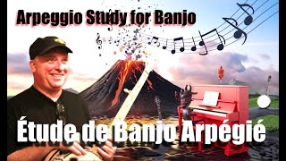 Étude de Banjo Arpégié Arpeggio Banjo Etude [upl. by Llemij132]