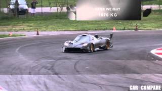 Pagani Zonda R vs McLaren P1 GTR [upl. by Ashli]