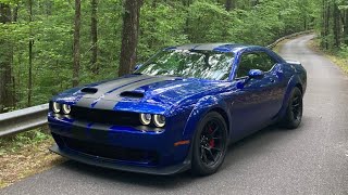 2022 Dodge Challenger Hellcat Redeye Cold Start with Mid Muffler Delete [upl. by Inalaehak]