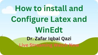 How to install and Configure Latex and WinEdt 2 [upl. by Roque373]