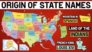 How Did Each US State Get Its Name [upl. by Esnofla]