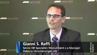 Aktives Sourcing bei Helsana  Interview mit Gianni Raffi [upl. by Aiuqram]