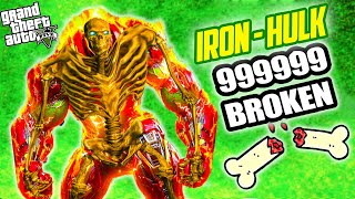 GTA 5 Breaking EVERY BONE As IRON MAN HULK In GTA V   GTA 5 mods [upl. by Tracie927]