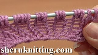 Increase Knit 1 Yarn Over Knit 1 [upl. by Alicul]