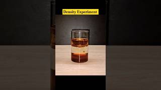 Density Experimenteasy Science experiment to do at home scienceexperiment viralshort shorts [upl. by Sidras]