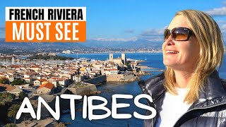 Antibes in Winter  City Walk  French Riviera Travel Guide [upl. by Euqinahc]