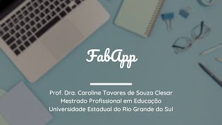 Criando o seu primeiro aplicativo com FabApp [upl. by Ahsiemaj]