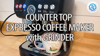 MIROX Espresso Coffee Maker With Grinder  Lattes Macchiato and Cappuccino  Product Review [upl. by Akenot]