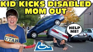 Kid Temper Tantrum Parks In Disabled Moms Handicap Parking Spot Original [upl. by Eellah]