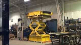 UniCraft Corp Multi Tier Lift with Belt Conveyor [upl. by Atined]