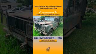 Leilão do Exército tem Land Rover Defender e Caminhões MercedesBenz [upl. by Loise81]