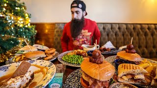 EATING THE ENTIRE WETHERSPOONS XMAS MENU CHALLENGE  COB Ep131 [upl. by Arlyne]