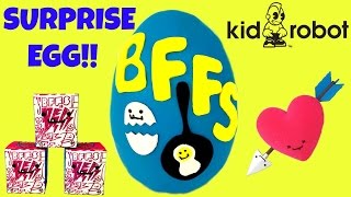 Kidrobot BFFS Play Doh Surprise Egg Blind Box Opening [upl. by Sorazal77]