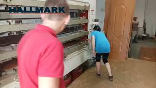 Multilayer hot press machine for MDF door skin making veneer laminationwood door production [upl. by Ariaic]