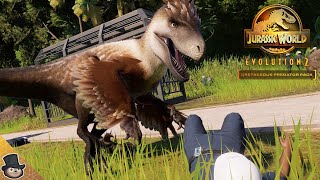 UNIQUE UTAH KILL Utahraptor Showcase  Jurassic World Evolution 2 Cretaceous Predator Pack [upl. by Okkin]